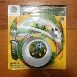 John Deere baby feeding set
